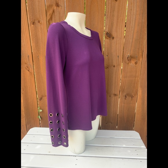 Halston womens long sleeve blouse size Medium. - Picture 2 of 8